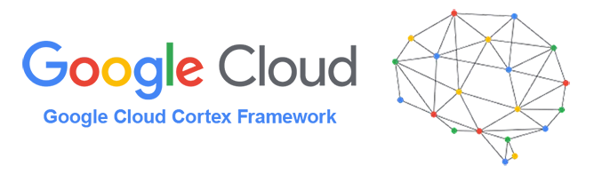 Google Cloud logo with the Cortex Framework visual